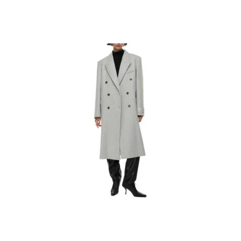 ARITZIA Wilfred Symphony Coat Coats Women's Heather Light Grey/Heather Light Gray-1