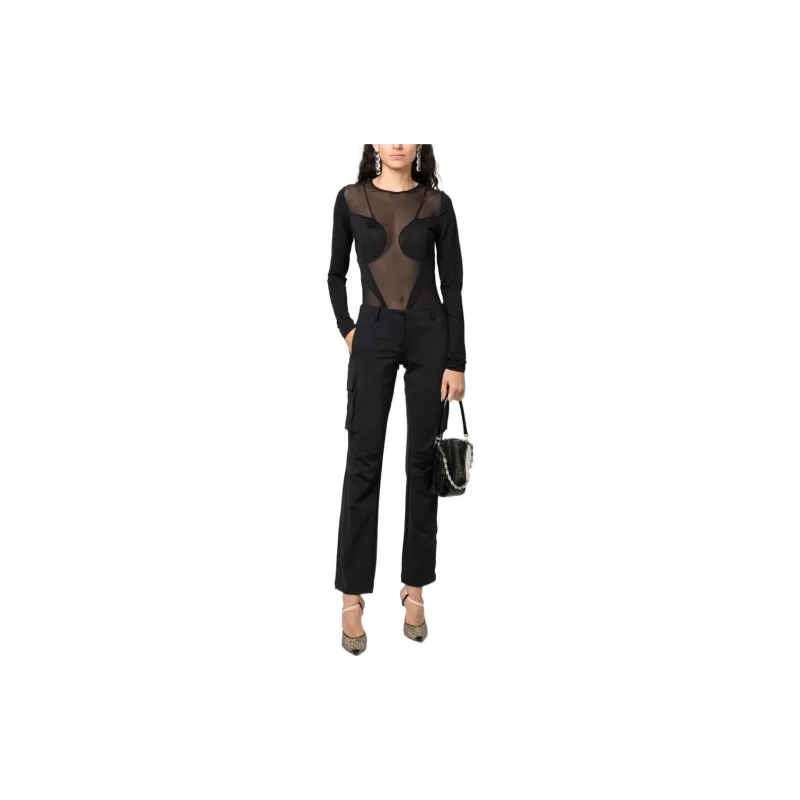 BALMAIN Mesh Long Sleeved Top-2