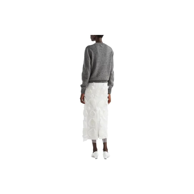 PRADA Triangle logo Wool Jumper-2