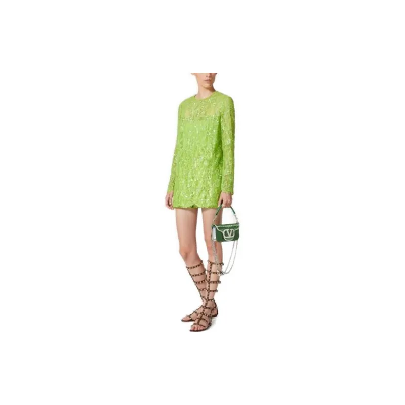 Valentino Lolita Dresses Women's Green-2