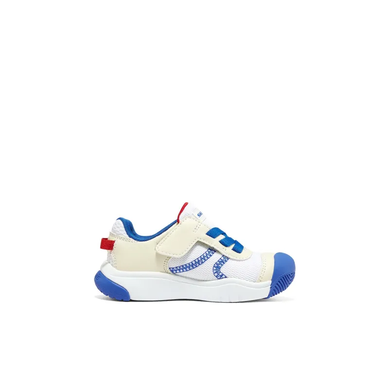 Skechers Kids Anti Kick, Breathable, Slip Resistant Low Top Toddler Shoes White Blue Infant And Toddler-1