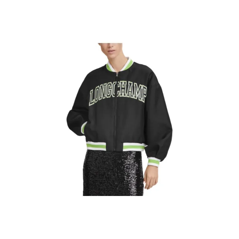 LONGCHAMP Jackets Coats Women's Black-2
