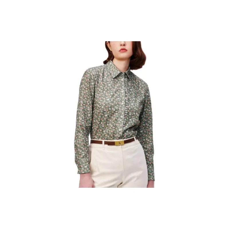 HAZZYS Shirts Women's Green-1