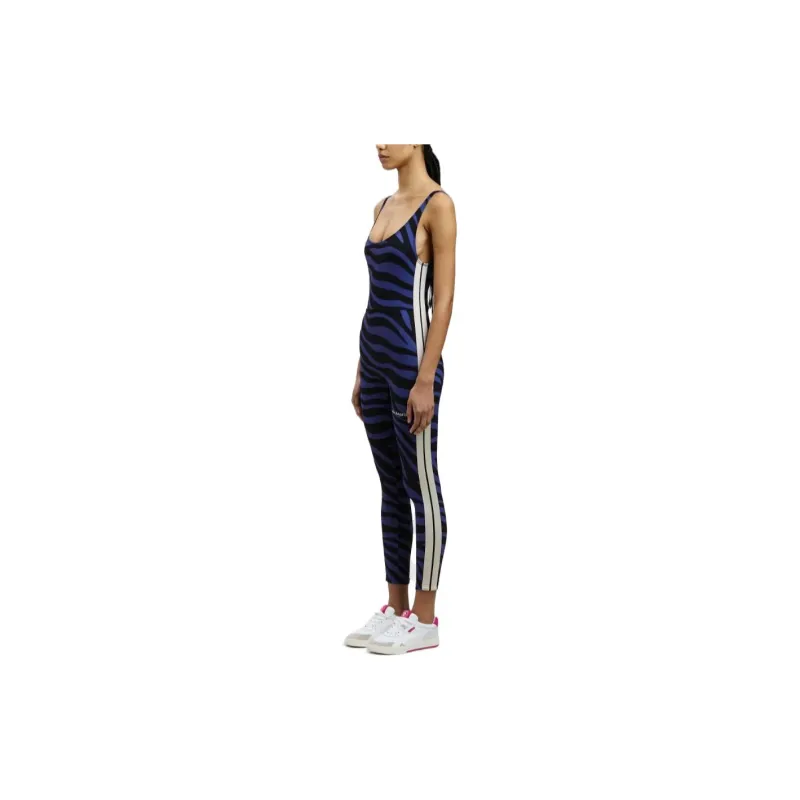PALM ANGELS Zebra Printed Scoop Neck Jumpsuit-3