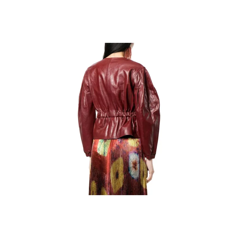Ulla Johnson Puff-sleeve Leather Jacket-2