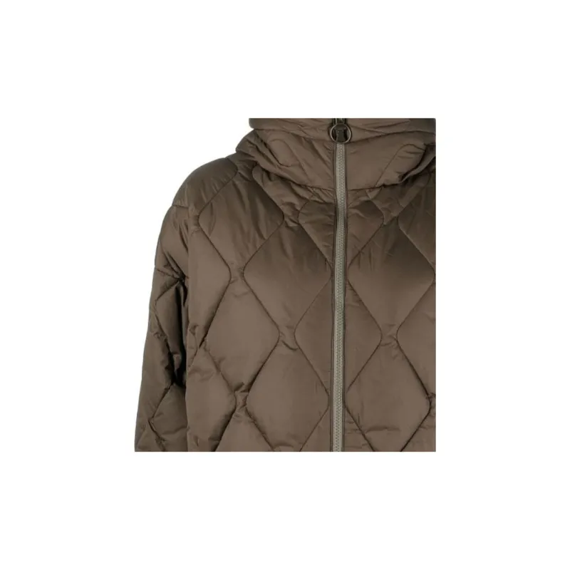BARBOUR Puffer Jacket Women's Olive Green-4