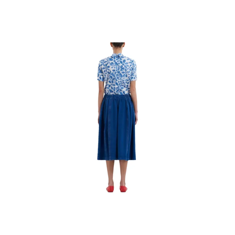 MARNI Logo-patch Denim Skirt-1