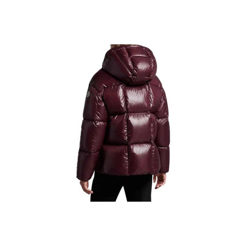 Moncler Down Jacket Women's Burgundy-3