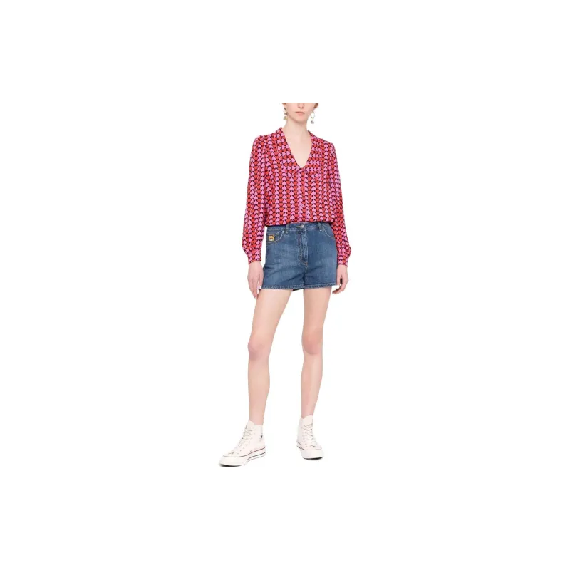 MOSCHINO Denim Shorts Women's Blue-1