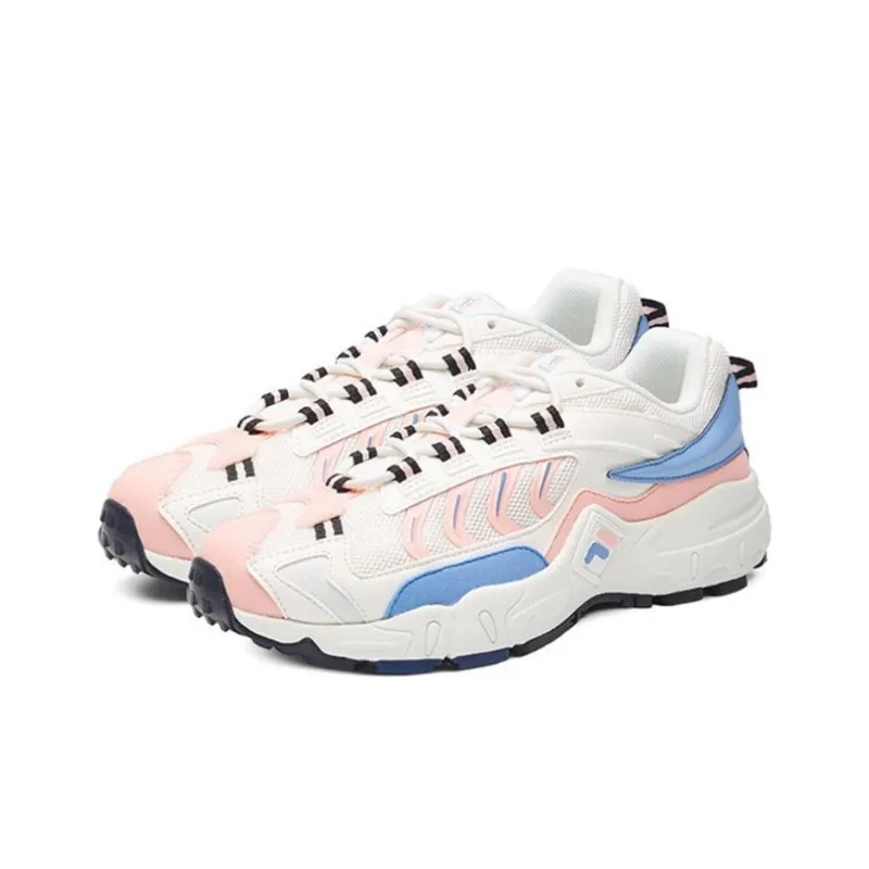 FILA Ravagement 1 Cushioning Anti-Slip And Wear-Resistant Low-Top Skateboard Shoes Women's White Blue-2