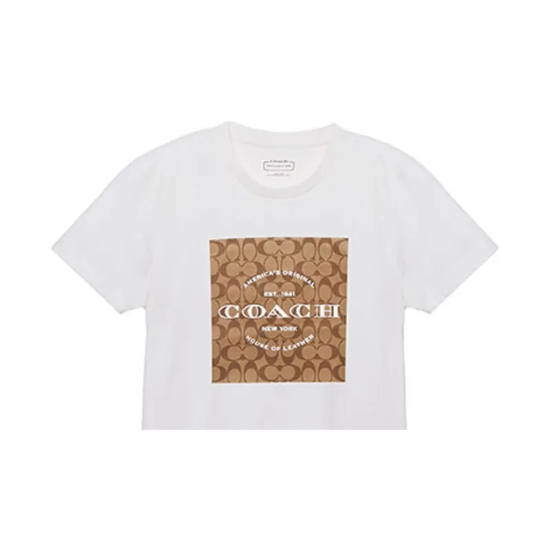 COACH T Shirts Women's White-8