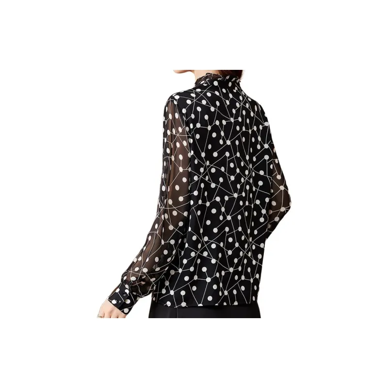 Yi Mengyuan Silk Shirt Women's Polka Dot-5