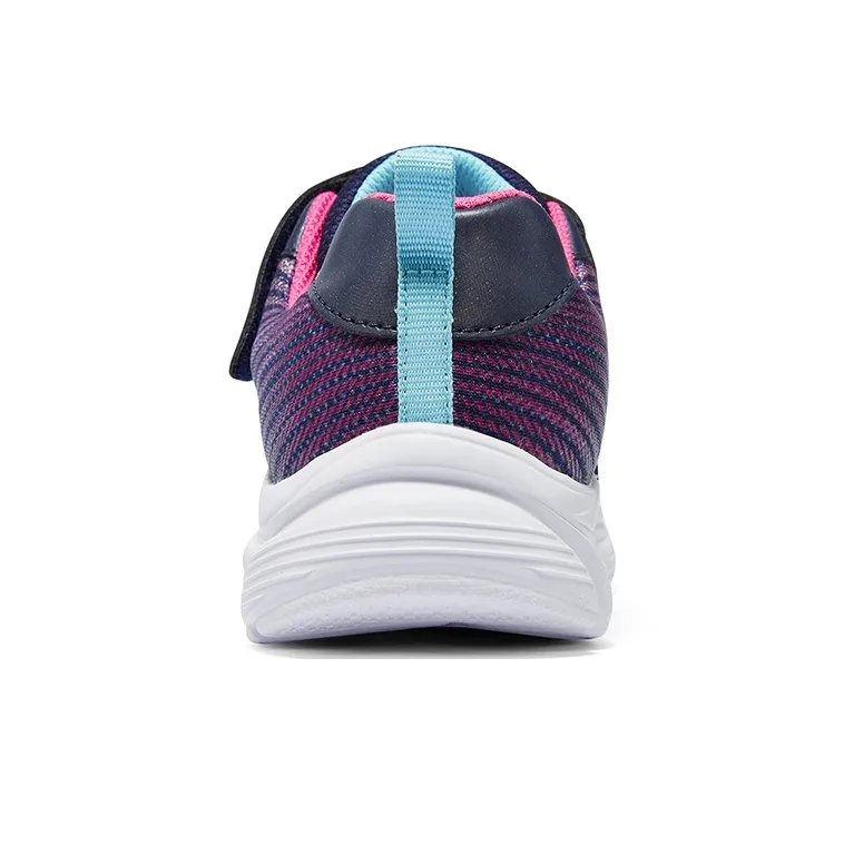 Skechers Girls Cushioning, Wear Resistant Low Top Kids' Running Shoes Marine Blue Multicolor Teenagers-3