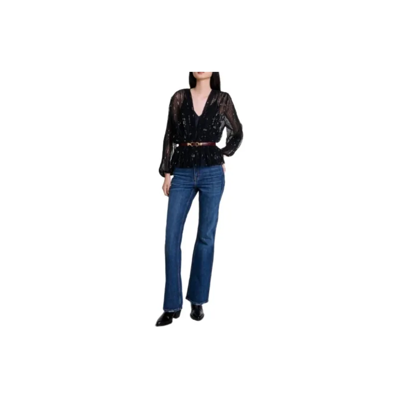 Maje Sequinned Blouse-1