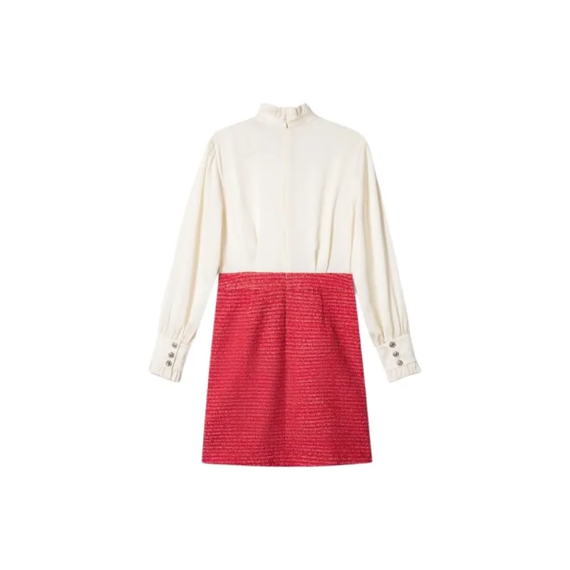 PSALTER Long Sleeved Dresses Women's Rose Red-1