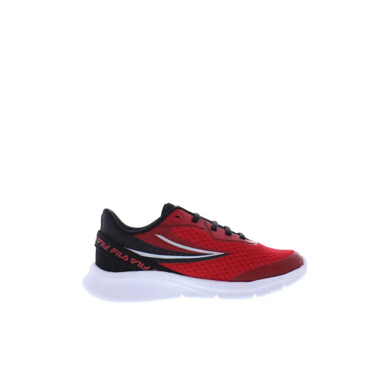 FILA KIDS Optix 3 Cushioning Wear Resistant Low Top Kids' Running Shoes Black Red Kids'-1