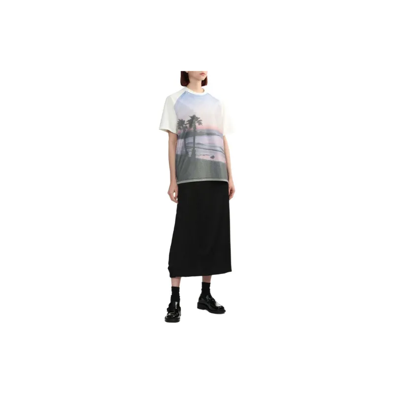 ADER ERROR Photograph print Cotton blend T shirt-4