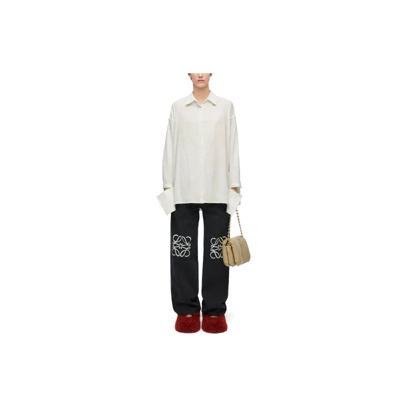 LOEWE Anagram Baggy Jeans 'Black'-1