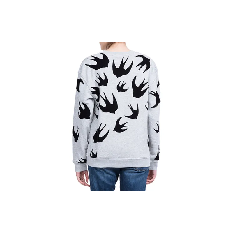 McQ Alexander McQueen Loose Fit Knitwear Women's Light Gray-4