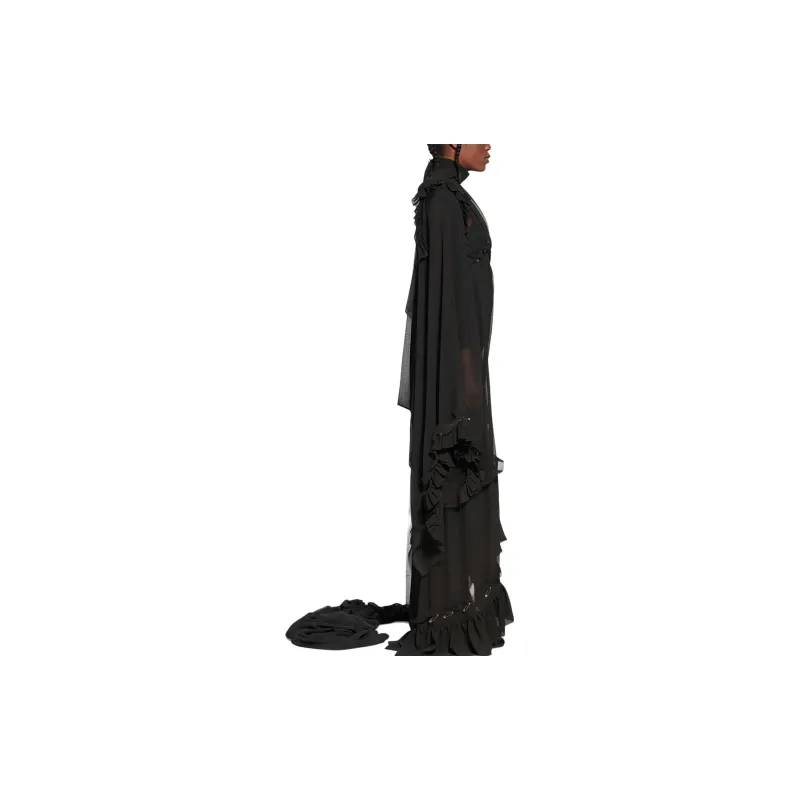 Balenciaga Slip Dresses Women's Black-3