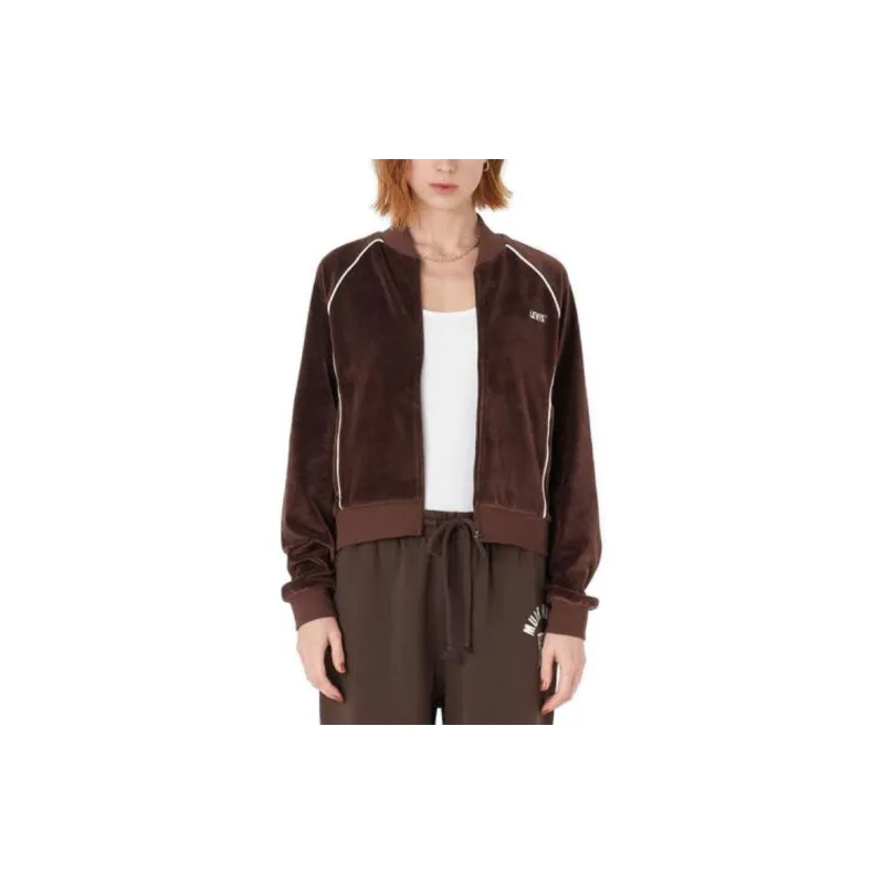 Levis Velvet Jackets Women's Brown-2
