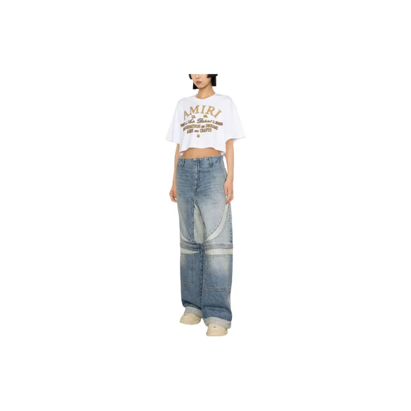 AMIRI Mid rise Wide leg Jeans-3