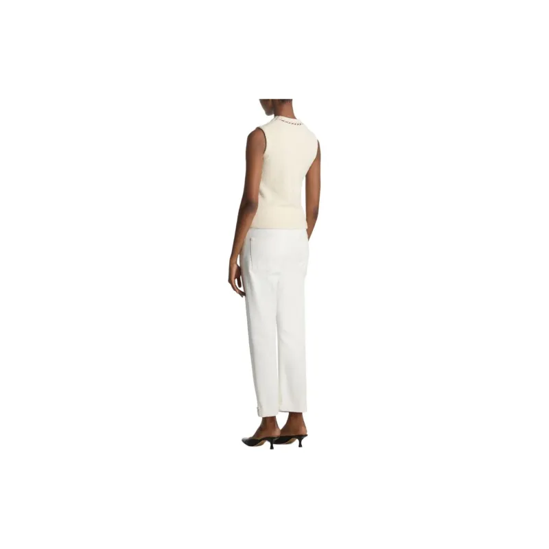 St. John Bead-embellished Bouclé Vest-1
