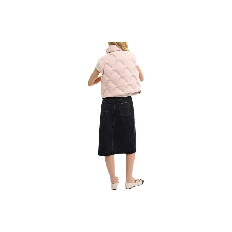 COACH SS24 Denim Long Skirts Women's Black-2