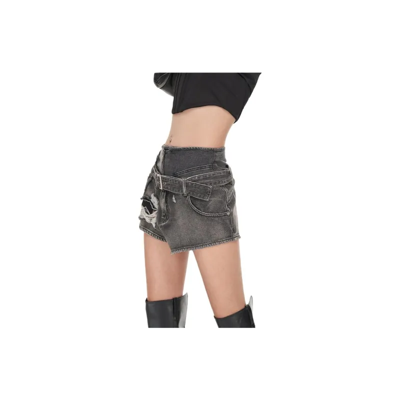 IMXS Denim Shorts Women's Black-2