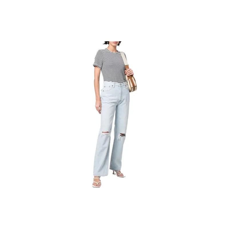 RE/DONE Distressed High Rise Jeans-1