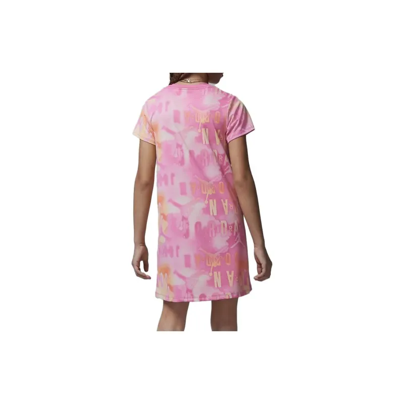 Jordan Short Sleeved Dresses Women's Peach-1
