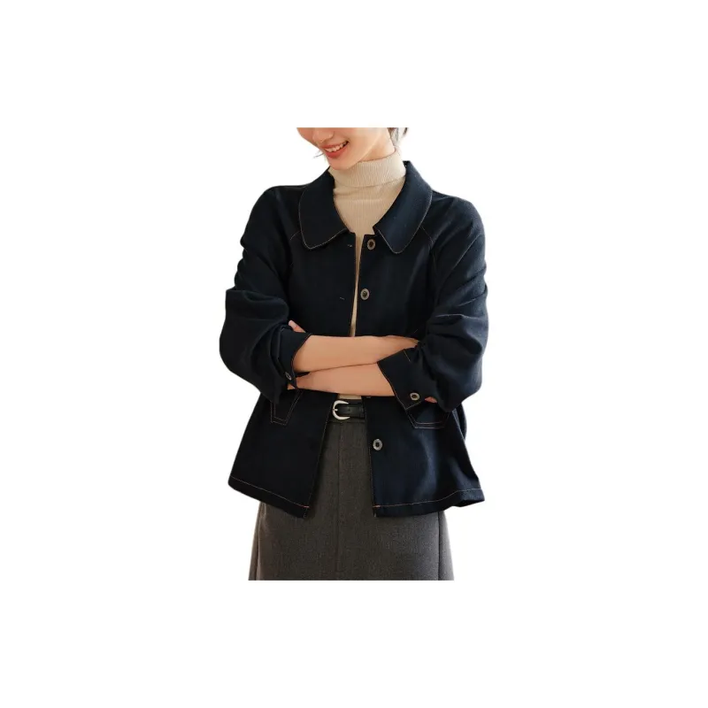 XWI Denim Jacket Women's Navy Blue-0