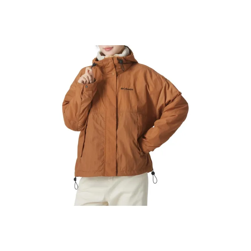 Columbia Windproof Thermal Windbreaker Jacket Women's Brown-6