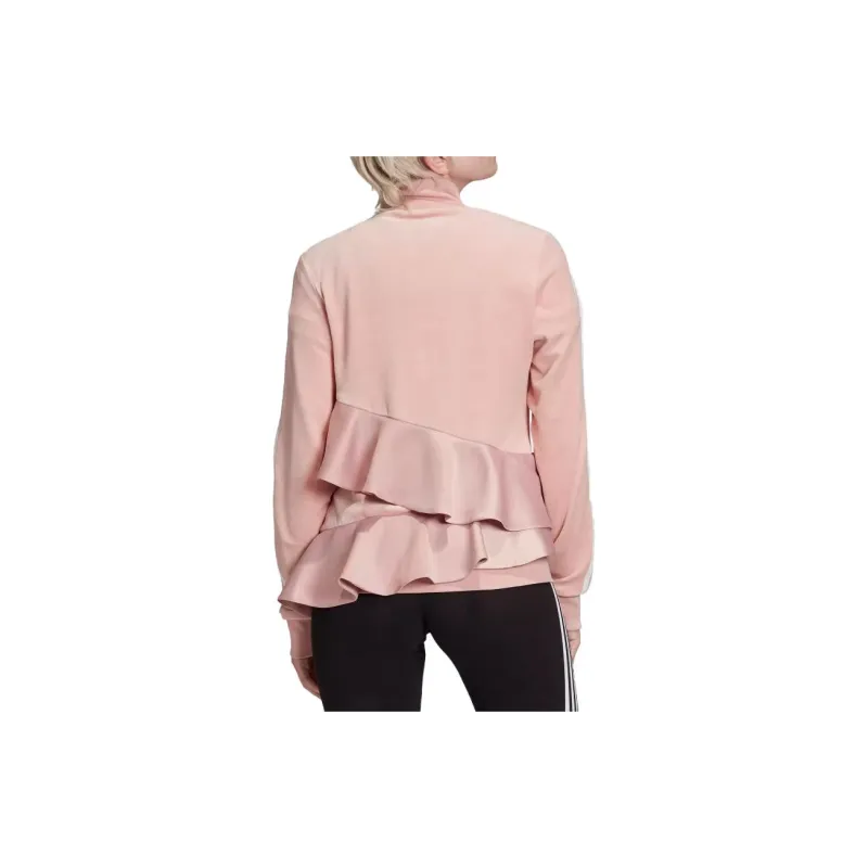 Adidas Velvet Jackets Women's Lotus Color-3