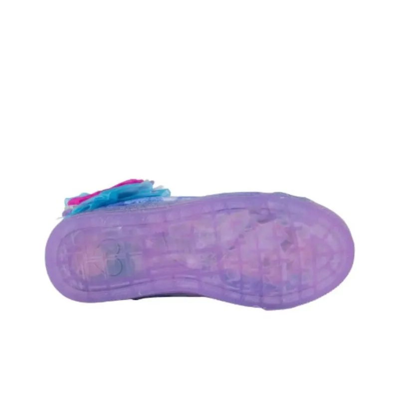 Skechers Shuffle Brights Cushioning, Wear Resistant Mid Top Kids' Skateboarding Shoes Blue Purple Teenagers-4