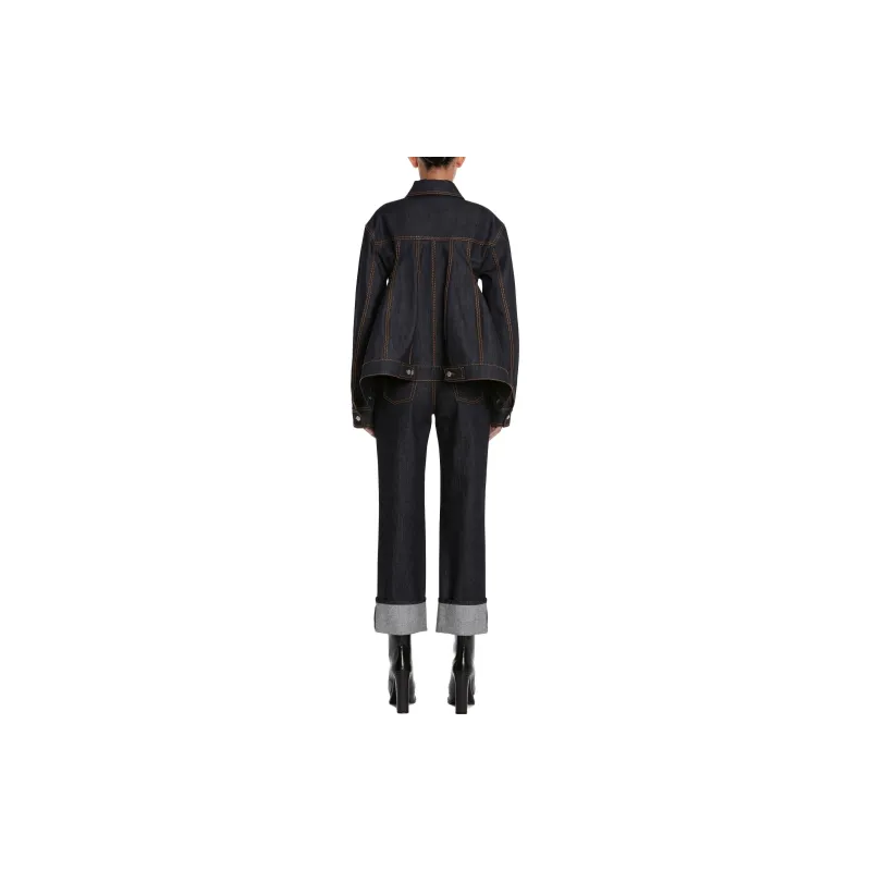 Alexander McQueen SS23 Jeans Women's Blue Gray-2