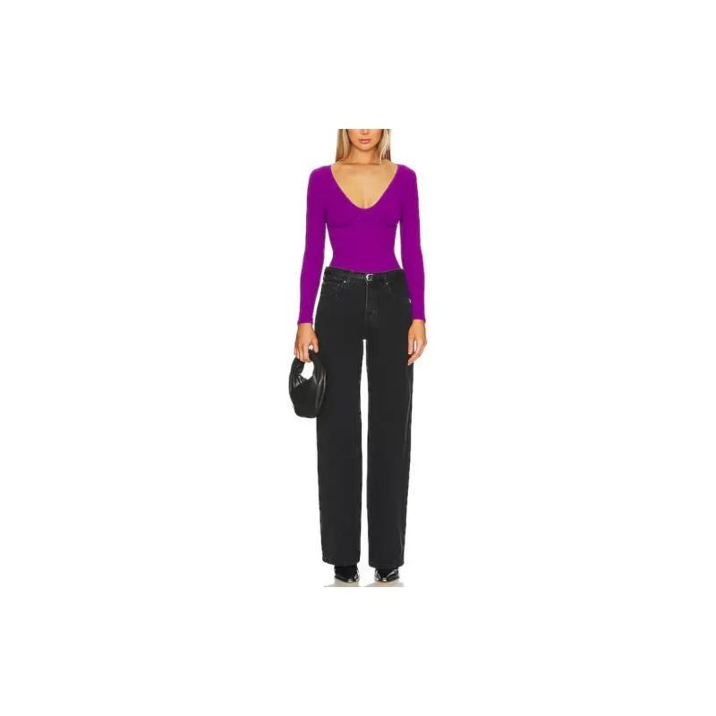 FREE PEOPLE Bodysuits Women's Dark Purple-2