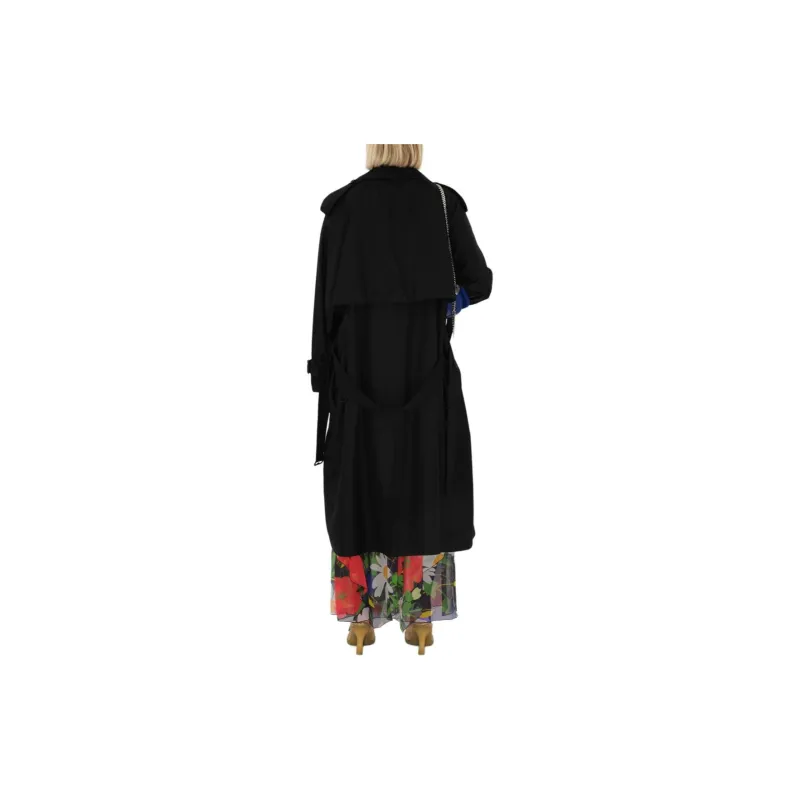 Burberry Long Silk Trench Coat-3