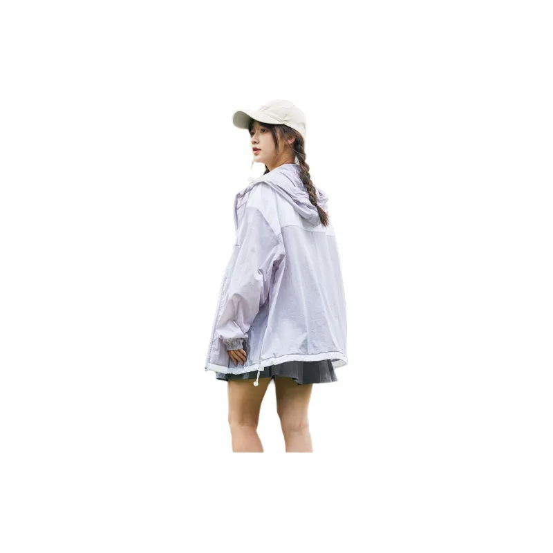 Tonlion Sun Protection Clothing Women's Light Purple-5