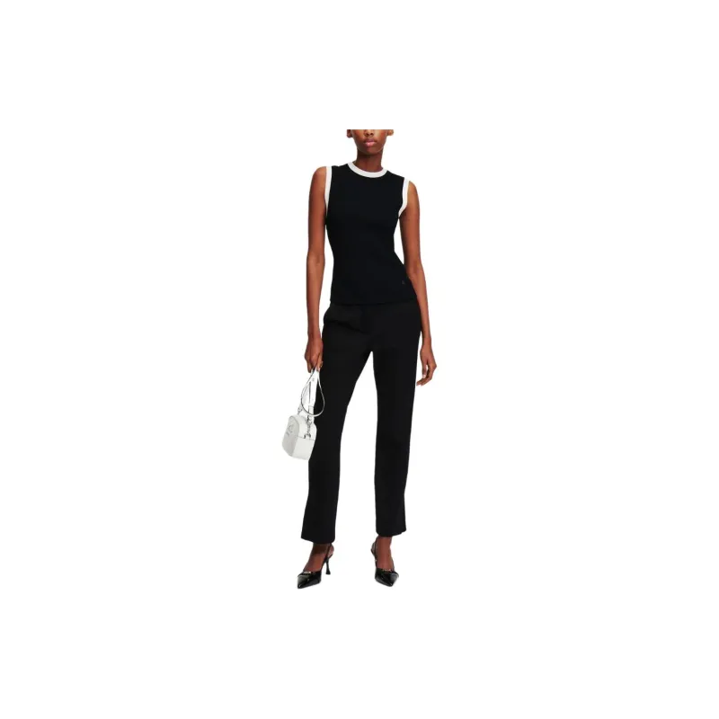 Karl Lagerfeld Ribbed knit Tank Top-1