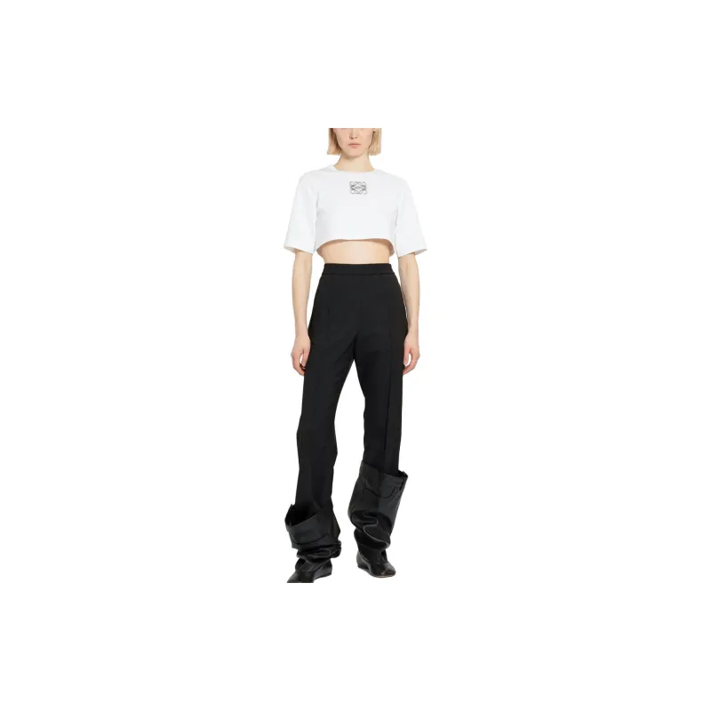 LOEWE Anagram Cropped T Shirt 'Pink'-3