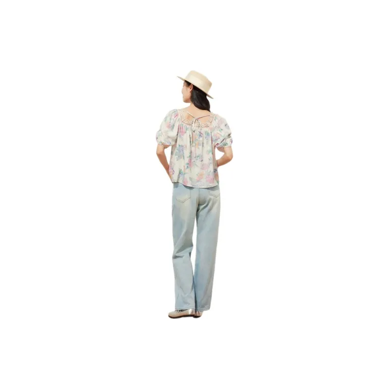 Fragment Shirt Women's Blue White-2