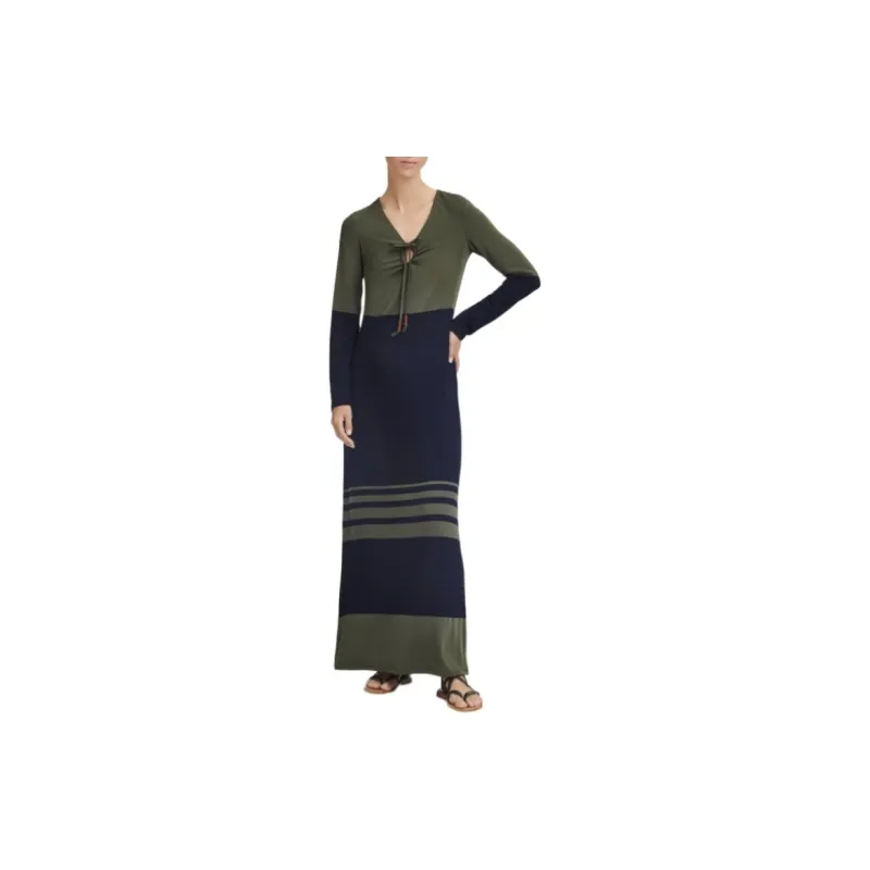 LONGCHAMP Long-Sleeved Dresses Women's Marine Blue-1