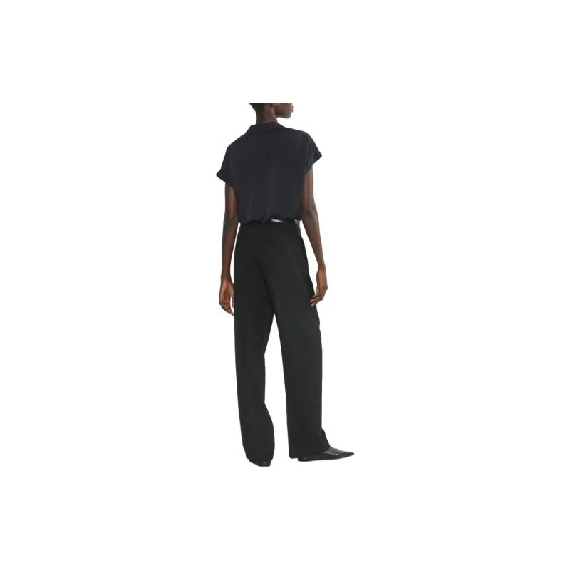 ARITZIA Babaton Parkway Satin Shirt Shirt Women's BLACK/Black-2