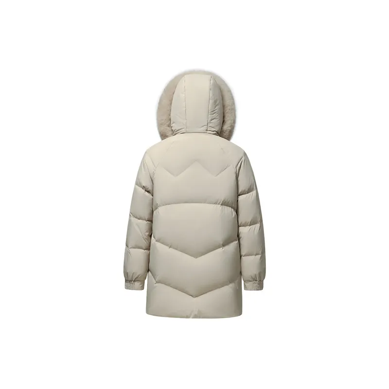 Yalu Extremely Cold Thickened Duck Down Fox Large Fur Collar Detachable Down Jacket Women's-3