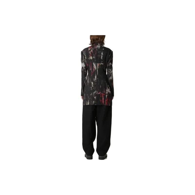 Yohji Yamamoto Graphic print Zipped Blazer-1