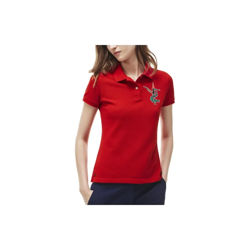 LACOSTE Polo Shirts Women's Red-1