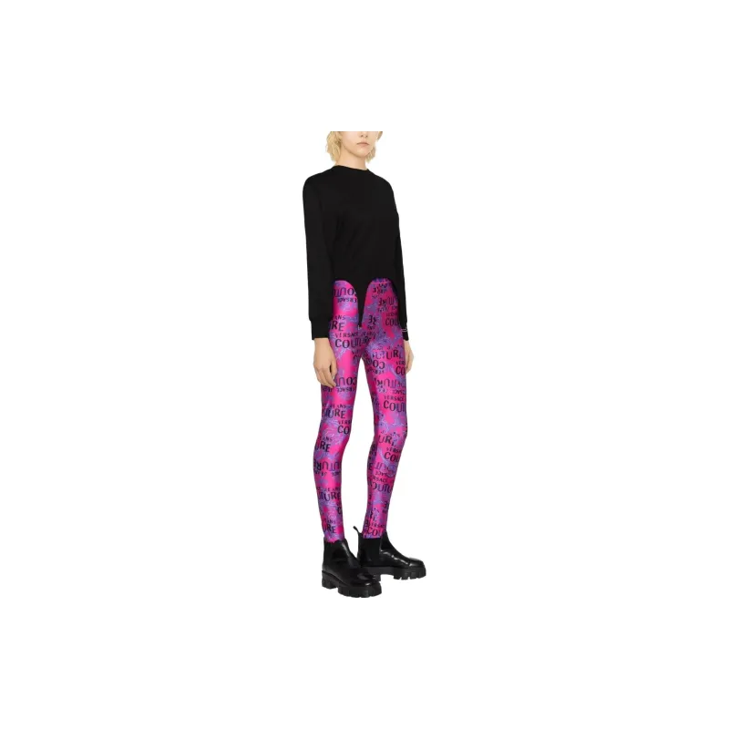 VERSACE JEANS COUTURE Leggings Women's Fuchsia-3
