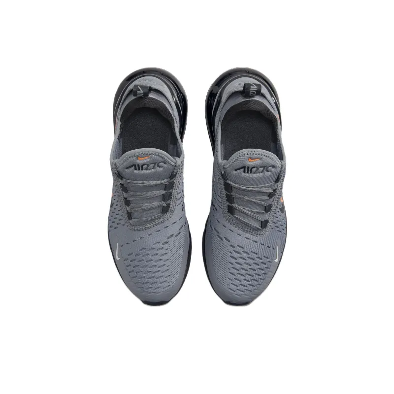 Nike Air Max 270 Wear-resistant And Lightweight Kids Lifestyle Shoes Gray Teenagers-3