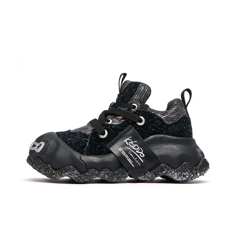 KEDDO Paint Is Not Dry Height Increasing Low-Top Chunky Sneakers Unisex-0